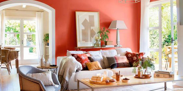 coral en el diseño de interiores